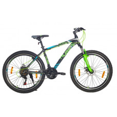 HUGE HDT-60 26X2.30 21 Speed Dual Disc Brake Matte Black & Matte Neon Green