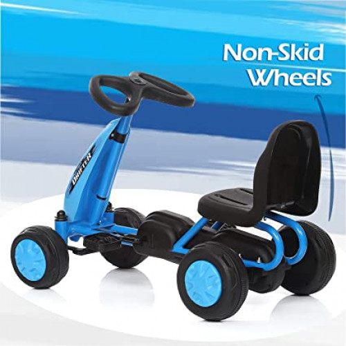 4 Wheels Steel Frame Kids Pedal Go Kart