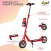 Dash 2 Wheel Power Ranger Scooter with Sipper, Bell, Side Stand and Height Adjustable Handle for Kids (Upto 12 Years, Capacity 60 kg, Red)