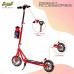 Dash 2 Wheel Power Ranger Scooter with Sipper, Bell, Side Stand and Height Adjustable Handle for Kids (Upto 12 Years, Capacity 60 kg, Red)